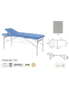 Camilla Ecopostural Plegable Aluminio C3409 - Medigalia 2