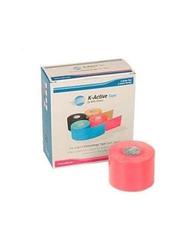 Vendaje neuromuscular K-ACTIVE 5cmx5m. rosa