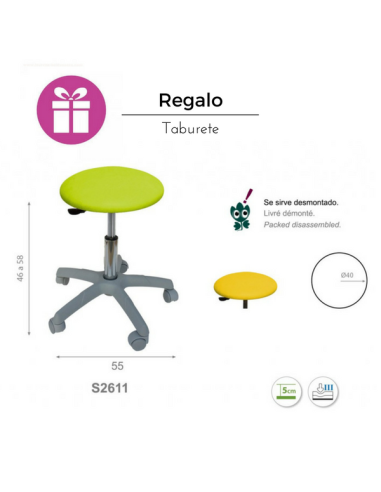 regalo de taburete ecopostural