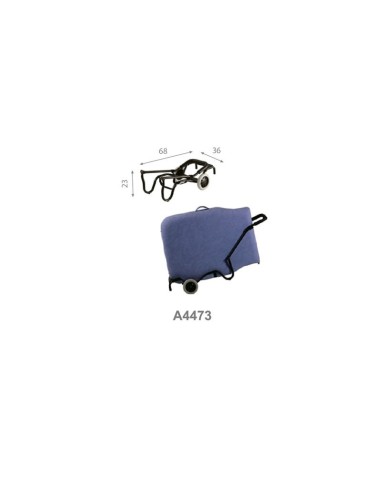 Carrito de Transporte para camillas portátiles Ecopostural A4473 medidas