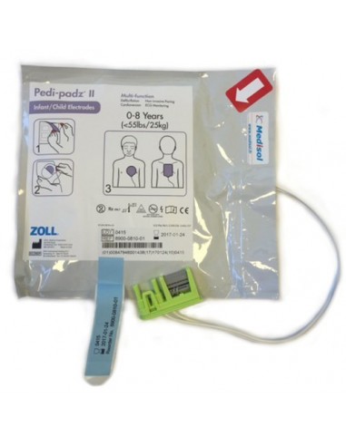 electrodos pediátricos  Pedi-padz II para desfibrilador Zoll