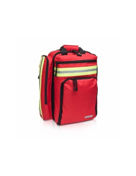 Mochila emergencias rescate roja